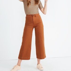 Madewell Emmett Wide Leg Crop Pants Sz 27